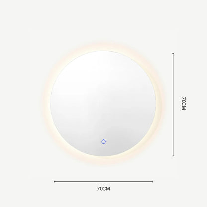 Espejo de Baño o Tocador Circular con Luz Led Tres Tonos