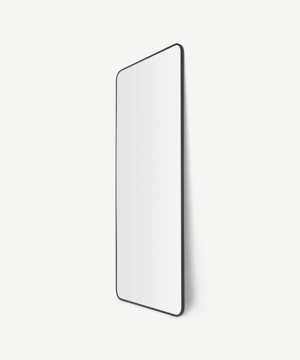 Espejo de Cuerpo Entero 180x80cm | Marco Metal Negro Pintado al Horno | WellHome
