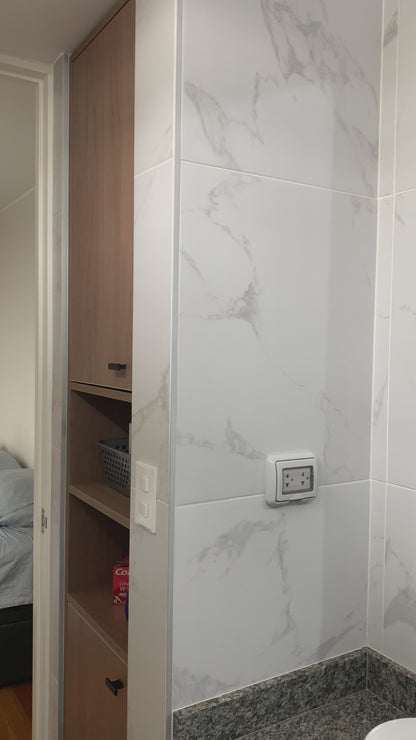 Espejo Rectangular Negro para Baño 60x80cm | Marco Metal | WellHome