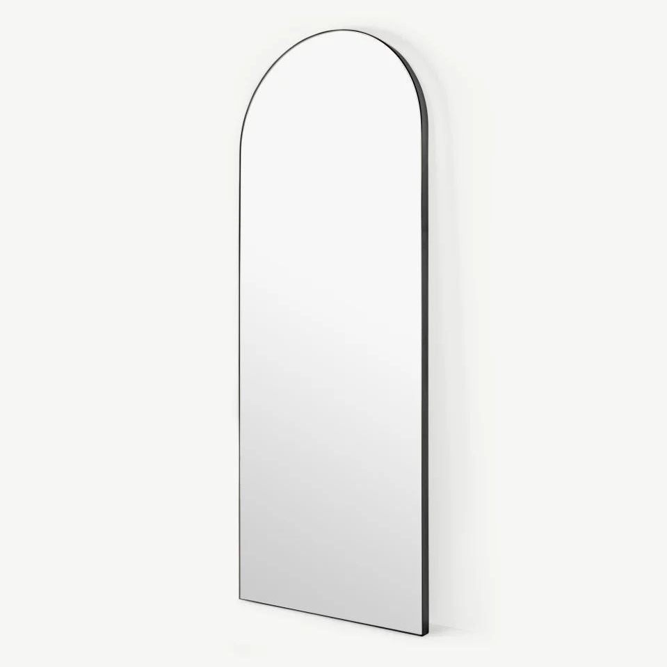 Espejo Arco Cuerpo Entero 170x65cm | Marco Metal Negro Mate | Stock Lima | WellHome