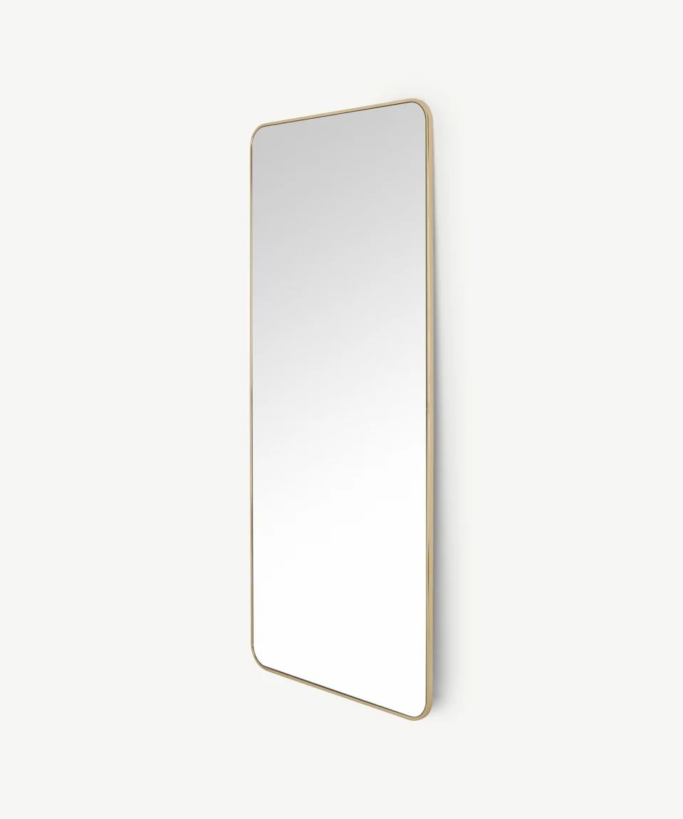 Espejo de Cuerpo Entero 180x80cm | Marco Metal Negro Pintado al Horno | WellHome